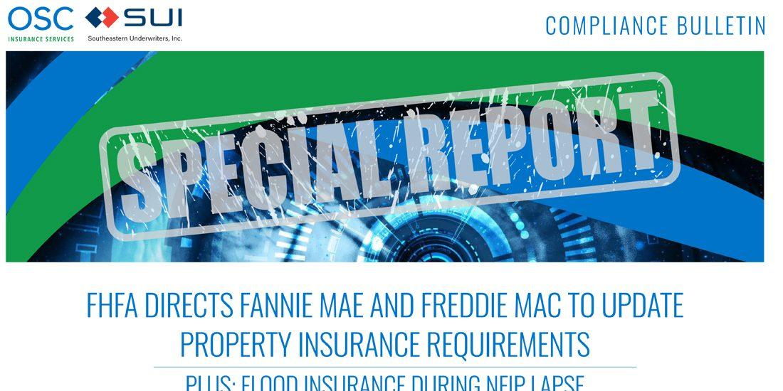 OSC Compliance Insight Bulletin FHFA Directs Fannie Mae and Freddie