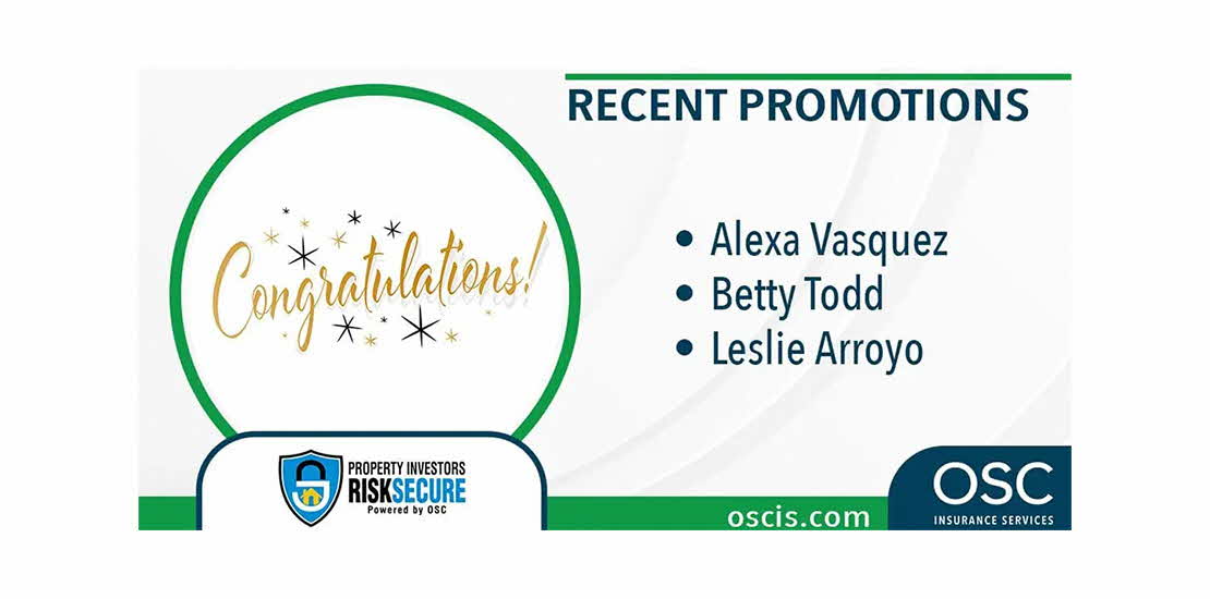 Promotions Galore for the OSC RiskSecure Team